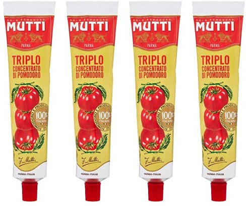 Mutti Tomatensauce 3-fach konzentriert, Tube 185 g, 4 Stück