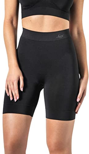 Liabel ® 2-pack för kvinnor med hög midja med hög midja bantning figurbildande byxor livstycket Shapewear Effekt, Svart, M-L