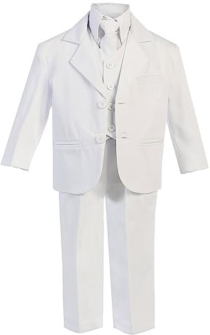 1st Communion Suits for Boys Size 10 Suit White Boys Suits boy Outfit Jacket Kids Piece Husky trajes de Vestir para niños