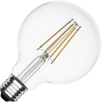 LEDKIA LIGHTING Bombilla Filamento LED E27 8W 1055 lm Regulable G95 No Flicker 4000K Blanco Neutro