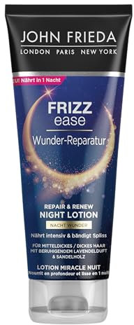 John Frieda Wunder-Reparatur Nacht Wunder Haar-Lotion - Inhalt: 100 ml - Frizz Ease Serie - Für mitteldickes/dickes Haar - Nährt intensiv in 1 Nacht