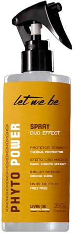 Let Me Be - Spray Phyto Power, Protector térmico, Efecto liso mágico, Bloquea la Humedad del Aire y Minimiza el Riesgo de Rotura, Sequedad y Daños | 260ml