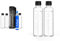Sodapop Wassersprudler Logan Starterset Mit CO₂-Zylinder und 3x Glasflasche, Matt Schwarz, Höhe 42,6 cm & Glasflaschen-Set, Ersatzflaschen Für Logan, 2X 850 ml