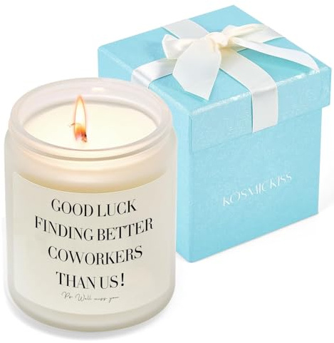 Leaving Gifts for Colleague Women Men, Farewell Gifts for Coworkers, Coworker Leaving Gift for Women, Funny Going Away Goodbye Gift for Coworkers Boss Friend Lavender Soy Wax Candle