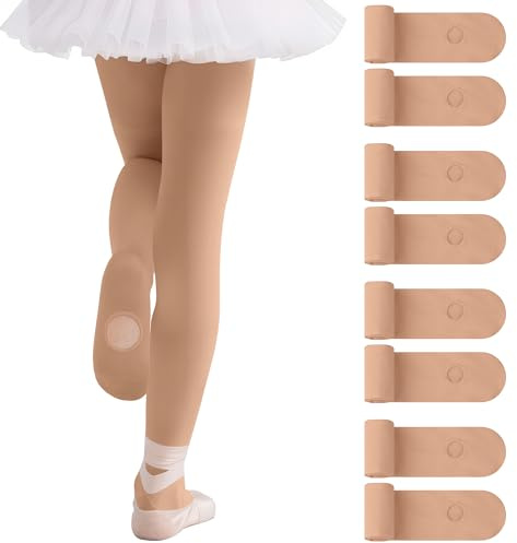 Cooraby 4 Pairs Ballet Tights for Girls Ultra Soft Dance Tights Toddler Dance Stockings for Ballet