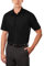 Van Heusen Men's Short Sleeve Dress Shirt Regular Fit Poplin Solid, Black, 18.5 Neck