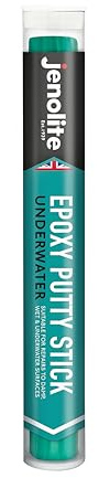 JENOLITE Epoxy Putty Repair Stick | UNDERWATER | 112g (7 Inches) | Apply Underwater | Ideal For Hot Tubs, Spas, Swimming Pools, Boats & More | Excellent as Plumbers Putty & Pipe Repair Epoxy Filler