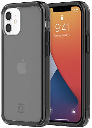 Incipio Slim Case Compatible with iPhone 12 Mini (5.4 Inches) [4.25 m Drop-Resistant I Qi Compatible Cover I Extremely Robust Mobile Phone Case I Shock-Absorbing Case] Transparent/Black