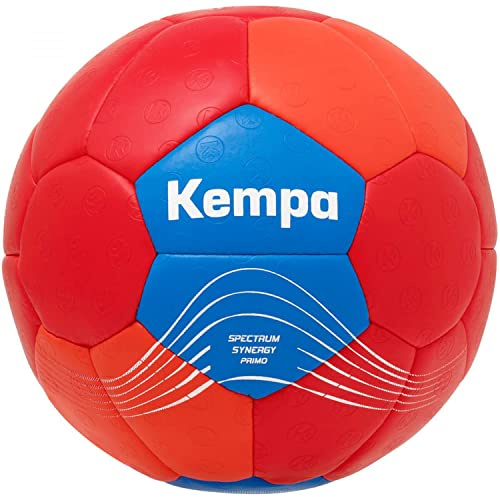 Uhlsport GmbH Kempa Kempa Spectrum Synergy Cugino Palla da Pallamano Partito e Palla da Allenamento con una costruzione di 30 pannelli, Unisex-Youth, Rosso/Blu Svedese, 0