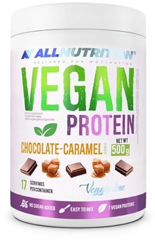 Allnutrition Vegan Protein, Chocolate Caramel - 500g