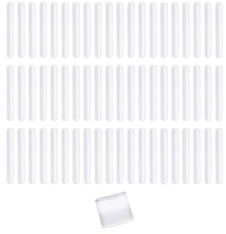 NYGGTYK 60 pulseras en blanco para niños, pulseras de presión, con cierre de presión