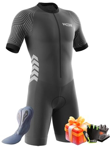 Traje de Triatlón de Manga Corta para Hombre,Traje De Ciclismo Hombres de Traje Tri,Traje de Ciclismo de Secado rápido MTB Mono Racing,Ciclismo (Typ-12,3XL)