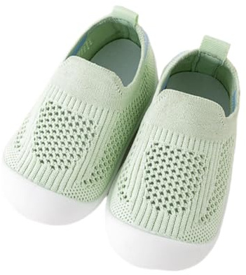 Zapatillas Primeros Pasos niño niña (Verde, Sistema Tallas Calzado EU, Niño (0-5 años), Números, Mediano, 18)