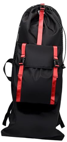 Lljsszr Skateboard Backpack Skateboard Bag Handbag Travel Backpack for Skating Traveling Outdoor Sports Adults, Red