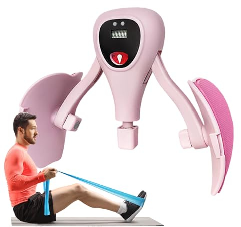 MWZBTG Allenatore Pavimento Pelvico Donna - Attrezzo Fitness Elettrico per Donna | Attrezzatura Esercizi Interno Coscia Regolabile con Display e Contatore | Per Modellare Muscoli Tonificare Gambe