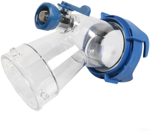 Sciacquatrice per serbatoi RV a 45 gradi con guarnizione in gomma sigillata e filtrazione a rete per flusso controllato durante le procedure di risciacquo del serbatoio di scarico (gomito)