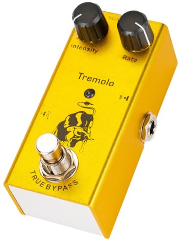 iplusmile Pedale Tremolo per Chitarra Design Unico in Lega Gialla, Effetto Fine Tuning e Minimizzazione della Perdita di Tono,