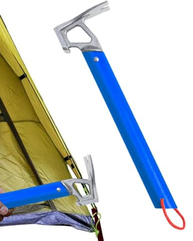 Tent Hammer - Heavy Duty Nail Hammer, Camping Puller | Steel Head, Lightweight Aluminium Handle for Outdoor Activities, Home and Picnics, Tool for AC