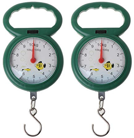 Bilancia portatile leggera con gancio per pesare 10 kg Pesca per la famiglia Shopping Peso 2 pezzi/set
