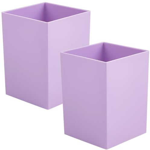 craspire 2 Lot de Pots à Crayons Pots à Stylos Porte Pinceaux de Maquillage Organisateur de Bureau Étui de Rangement Conteneur Design Scandinave Papeterie pour L'École la Maison Les Fournitures