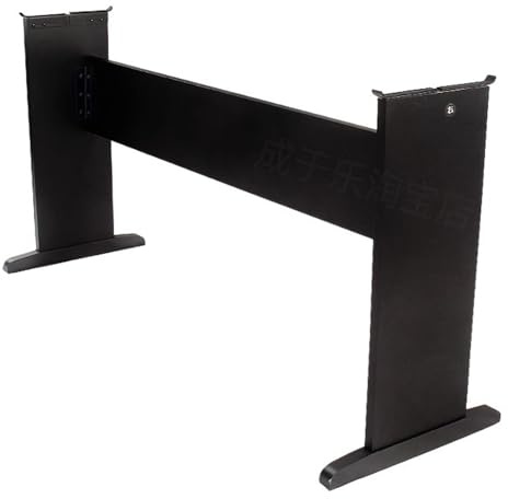 ZIMGOD Electronic Keyboard Stand for 76/88 Key, Non-slip Piano Riser Stand High-density Wood Fibreboard, Sturdy Electric Piano Support Kit, Easy to Assemble(Black,Small)