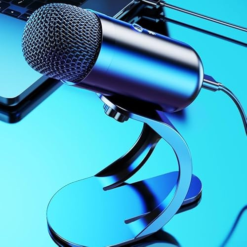 Microphone USB flexible en col de cygne conçu pour une utilisation professionnelle dans les environnements de réunions et de jeux