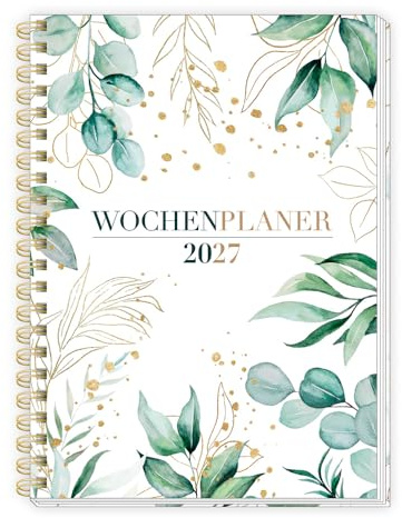 TRÖTSCH - Wochenplaner A5 mit Wire-O Modern 2027: Taschenkalender