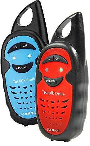 Kinder Walkie Talkie Albrecht Tectalk Smile, Strahlungsarm, 3 km Reichweite, Spielzeug für Jungen & Mädchen ab 3 Jahren, Kinder