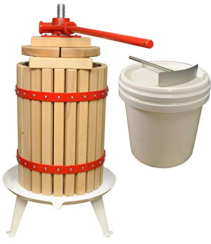 Selections Traditional Apple and Fruit Press with Pulping Bucket (18 Litre Press with Bucket)