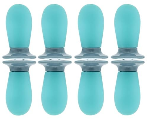 Corn Cob Holders 8 Pcs/ 4 Pairs,Corn Holders Corn on The Cob Holders Cob Skewers Stainless Steel Corn Fork for BBQ Home Cooking (Blue)