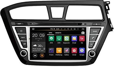 Android Auto Navi Navigation 8 Größe für Hyundai I20 2014-2022 Car Radio Touchscreen High Definition, Karten Europa, Updates über Wi-Fi (Color : Android 10 PX5 4-32)