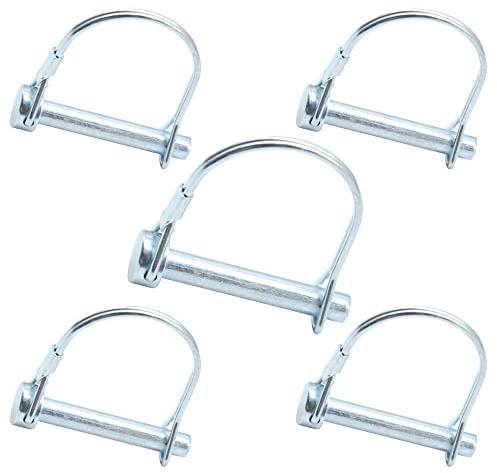 CEEYSEE 5 perni di bloccaggio per albero, 8 mm, per rimorchi, rimorchi, carri, prato, giardino, rimorchio, rimorchio, giardino, traino (D.M8 x 50 mm)