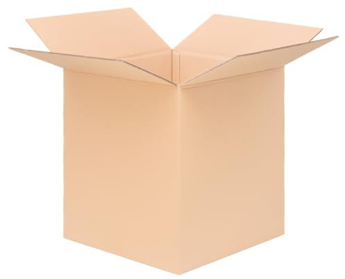 verpacking Faltkartons 600 x 600 x 600 mm Braun (Innenmaß 588 x 586 x 579 mm) KK 122 2-wellig Großer Versandkarton DHL Paket DPD GLS Hermes Paket stabile Kartons (5 Stück)
