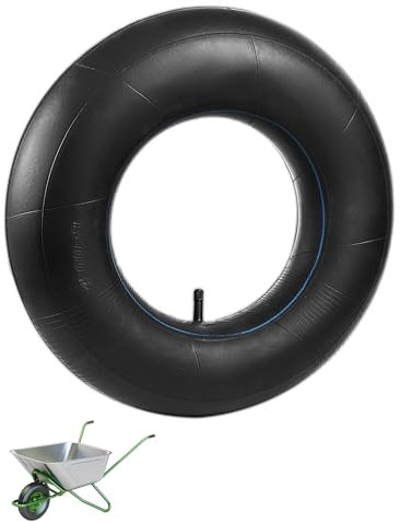 SOSALUK 4.80/4.00-8 Schlauch Reifen Schubkarre Ersatzschlauch für Schubkarrenrad Gummischlauch mit TR13 Winkelventil Innenschlauch für Sackkarren Bollerwagen Rasenmähe Schiebekarre