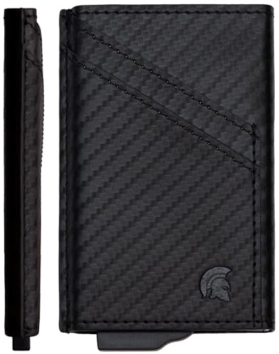 POWR Porte-Cartes en métal | Porte-Cartes RFID en métal | Porte-Cartes de crédit, Fibre de Carbone, Minimaliste