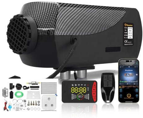 Sunster 2KW 12V 24V Diesel Air Heater, Upgrade Smart LCD Panel, Parking Diesel Heater With Ventilation Function & Auto Start-Stop, APP Control, for Truck Boat Car Trailer Motorhomes Campervans