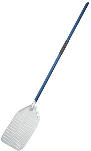 WLIHDB Spatola per Pizza 14/13/12 Pollici Pizza Buccia Anodizzato in Lega di Alluminio Pizza Pala Staccabile Manico Lungo Pizza Paddle Forno Accessori per La Cucina(12inch Blue Handle)
