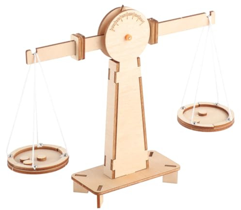 SKISUNO Holz balkenwaage für Ab Jahren Pädagogische Balance Waage aus Hochwertigem Holz Lernspielzeug zur Motorischer Fähigkeiten und Gleichgewichtssinn Interaktives Eltern Junge Mädchen