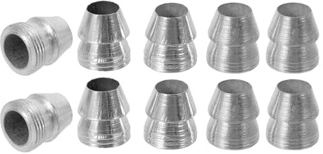 Anneome Cunei in Metallo per Manico D’Ascia 16 MM Set da 10 Pezzi Fissaggio Rapido Accessori per Utensili Agricoli e Riparazioni Attrezzi Manuali Adatti per Uso Professionale e