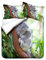 3D Ozean Land Tiere Bettwäsche-Set Eisbär Delfin Korallenriff Schildkröte Baby Pinguin Koala Dichtung Mehrfarbig Polyester Bettbezug 135x200 cm und Kissenbezug 80x80 cm (Grün,135 x 200 cm)