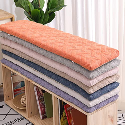 GGoty Coussin de banc 2 ou 3 places, 4 cm d'épaisseur, pour maison, balancelle, terrasse, intérieur (35 x 100 cm, gris)