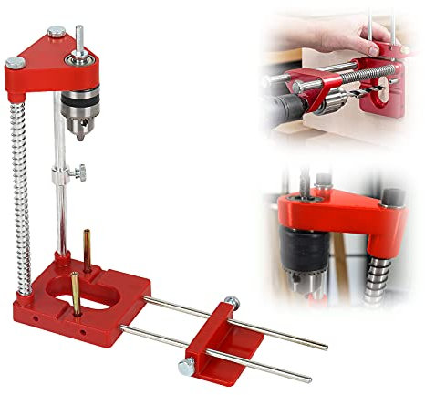 Soporte de taladro para taladro, guía de plantilla de perforación ajustable, herramienta de carpintería de precisión portátil, guía de taladro, herramientas manuales, juego de herramientas de guía