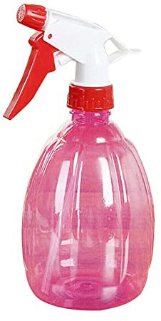 500ML Gardening Spray Bottle Hairdressing Spray Bottle Garden Plants Hair Salon Hairdressing Water Hand Pressure Spray Bottle Processing Alcohol Disinfectant Water Spray Bottle (Pink)