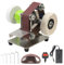 MaxAwe Mini Electric Belt Grinder Machine, 7 Speed Adjustable Belt Sanding Polishing Machine, Electric Bench Belt Sander for Turning/Plastic Polishing/Knife Edge/Wood