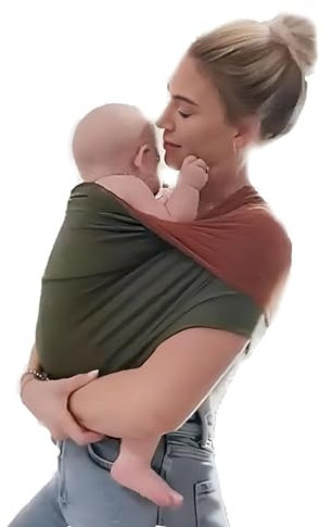 Mamas Bonding Comforter Baby Carrier, Mama'S Cozy Bonding Comforter Wraps, Lightweight Chest Harness Baby Carrier, Stretchy Baby Carrier Wraps Easy Infant Carrier Newborn To Toddler (Green+Orange,L)