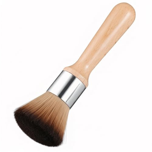 Gatuida Staubpinsel, Reinigungsbürsten Mit Holzgriff, Detailing Pinsel Auto, Weiche Reinigungspinsel Auto, Nass- Und Trockengebrauch für Statuen, Hobby-Basteln, Automobilinnenräume, Möbel,Tastaturen