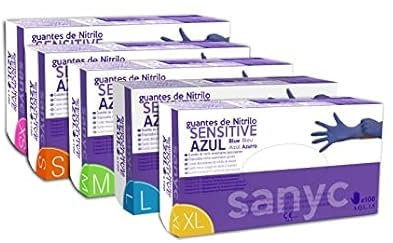 SANYC RYA® Guante nitrilo marca color ROSA talla XL