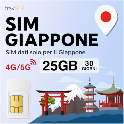 travSIM Endast Japan data SIM-kort | 30 dagar - 15 GB 5G/4G-hastighet, Japan SIM-kort för att hålla dig uppkopplad, 24/7 support