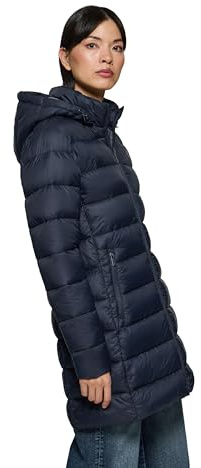 Polo Club Abrigo Ultralight de Mujer en Azul Marino con bordado y cierre de Cremallera - Chaqueta Invierno