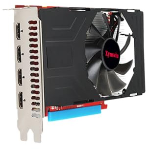 Xynsviu Radeon RX560 Graphics Card, 4GB GDDR5,GPU PC 4 HDMI Ports, 128 Bit DirectX 12, PCI Express X16 3.0, Multi Monitor Support Video Card (AMD RX560 4G 4HDMI)